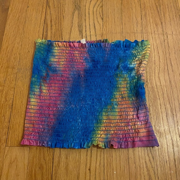 multi colored strapless top - Picture 2 of 5